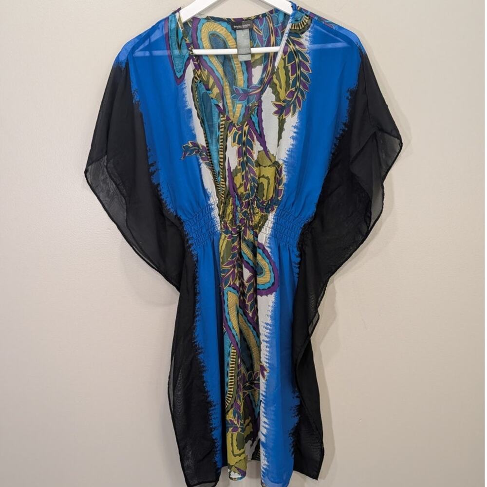 Bisou Bisou Swim CoverUp Kaftan Resort Travel Beach Pool - Size 4